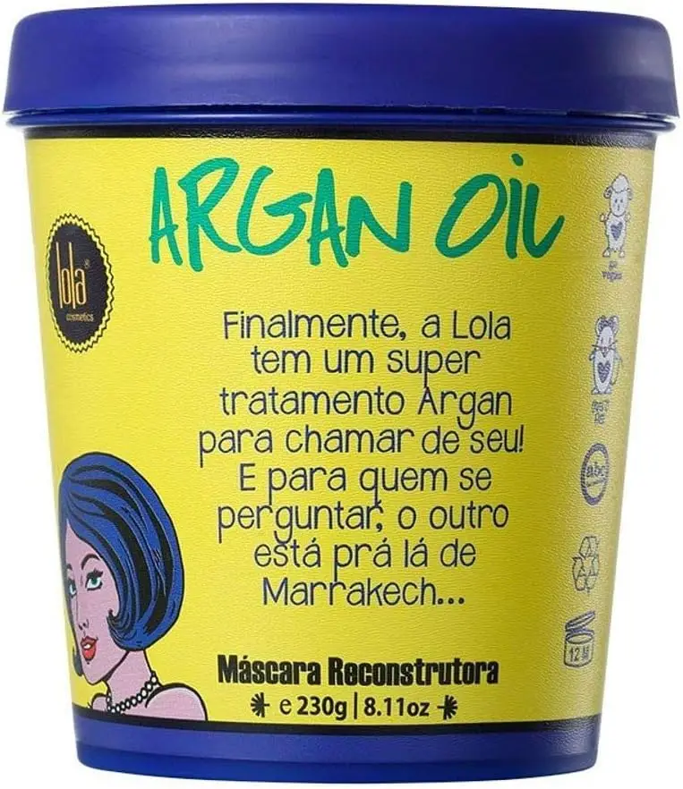 Máscara de hidratação Lola Cosmetics  Argan